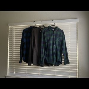 3 H&M Long Sleeve Button Down Shirts
